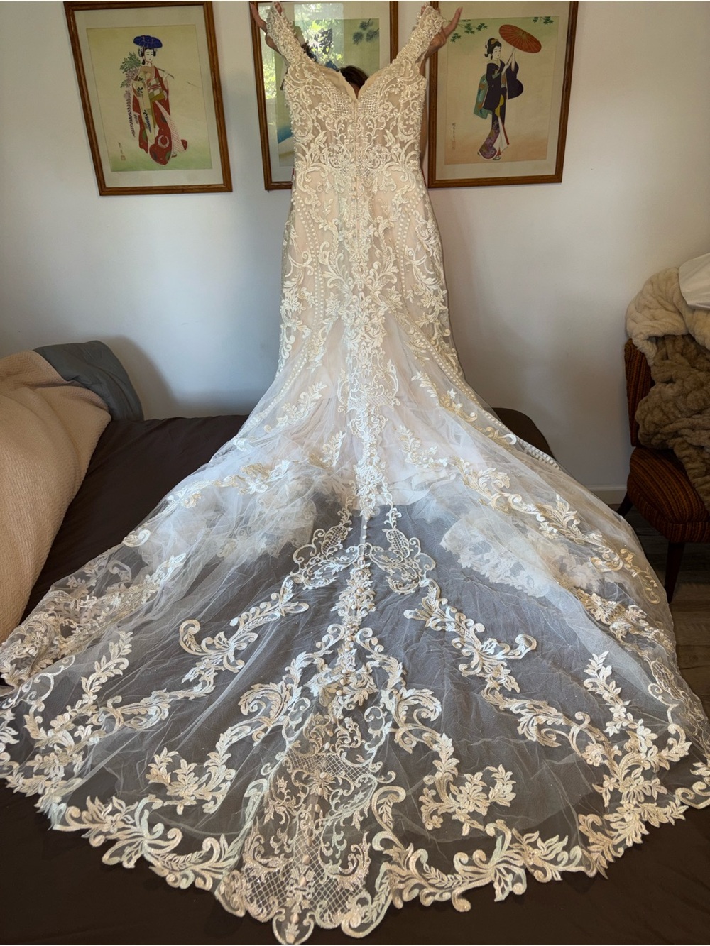 Allure Bridal Couture wedding gown and Veil